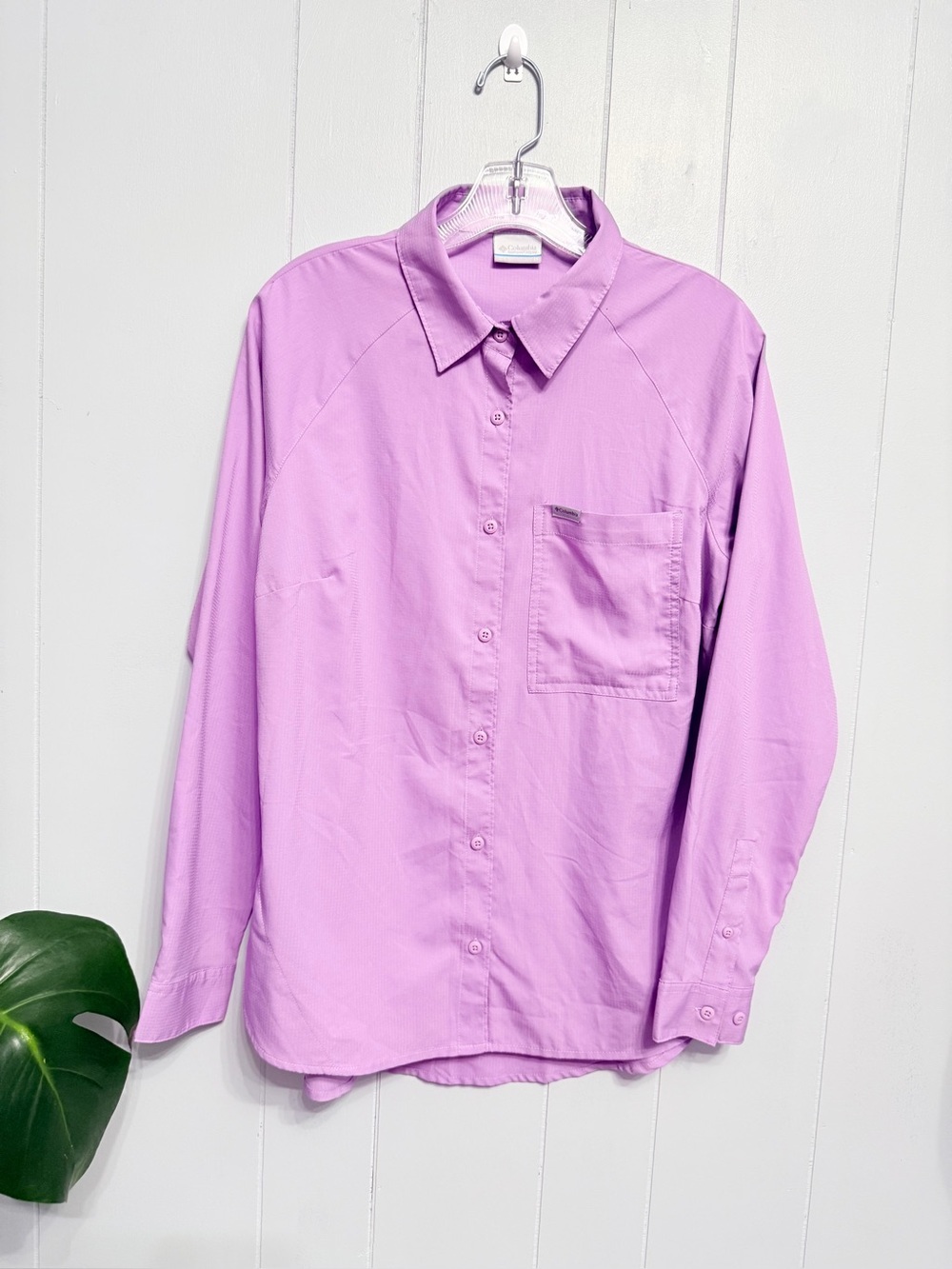 #1)  NWOt Columbia Lavender Button-Down Women's Shirt